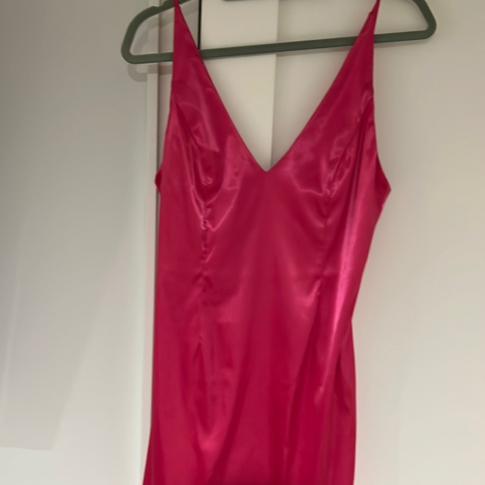 Neon pink dress